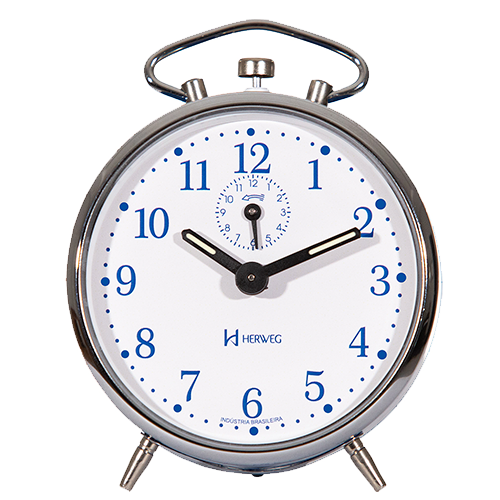 Relógio Despertador Mecânico Azul Simba - 2707-014 - Herweg